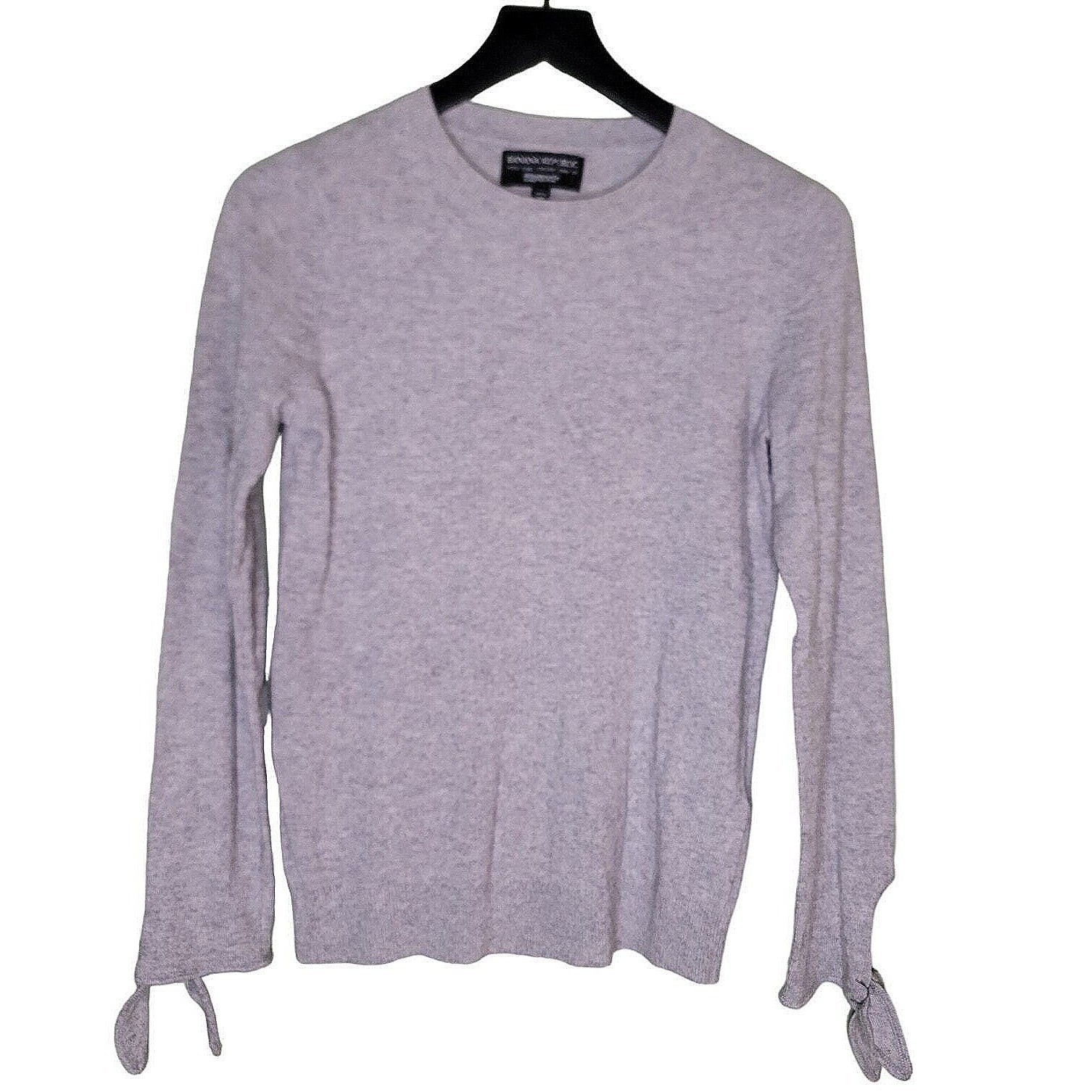 Banana Republic Filpucci Merino Wool Cashmere Sweater Xsp Gray Old Money Preppy